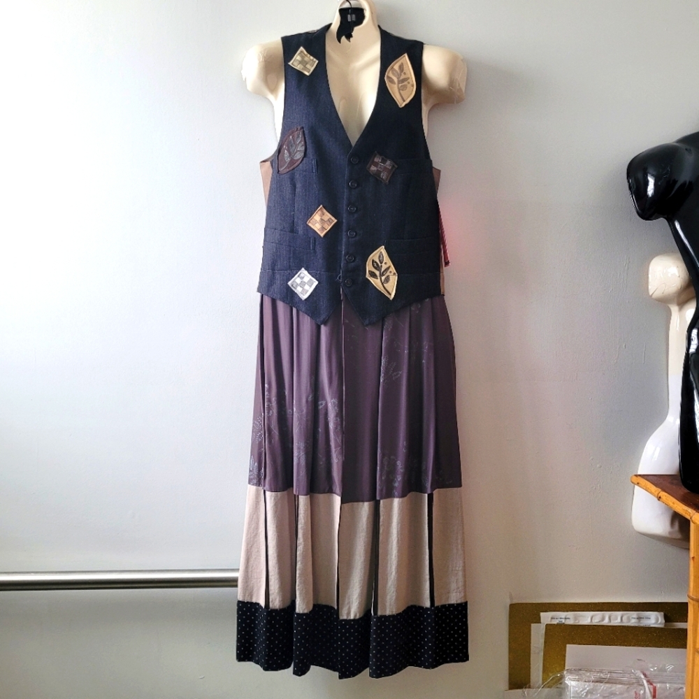 Vintage 90s Staley Gretzinger, Art To Wear Dress. Deadstock. Size: Small